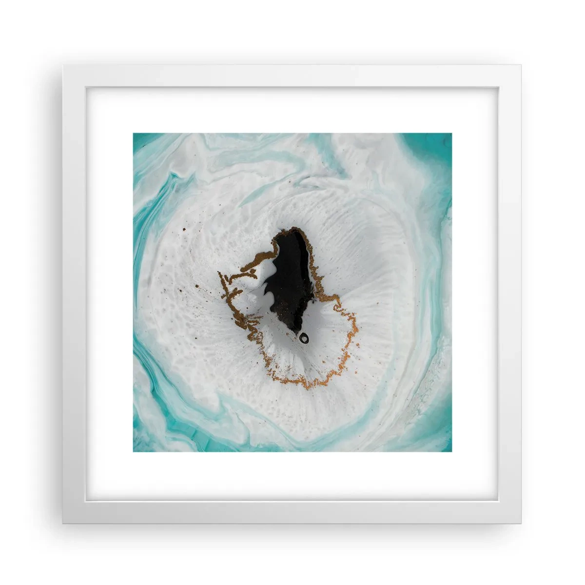 Affiche dans un cadre blanc - Poster - Pénétrer à l'intérieur - 30x30 cm