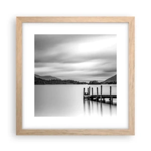 Affiche dans un chêne clair - Poster - Douceur et force - 30x30 cm