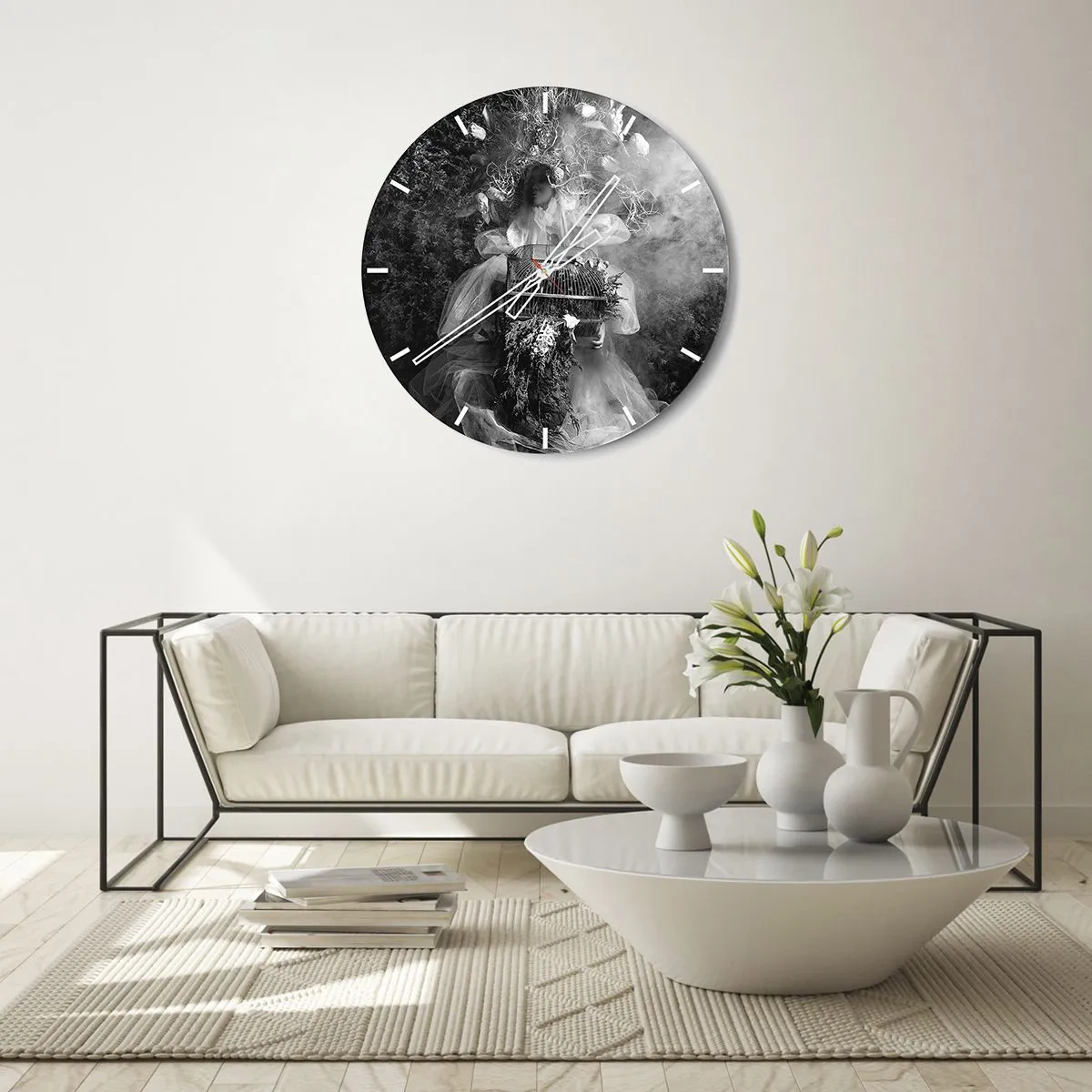 Horloge murale - Pendule murale - Tout simplement Mère Nature - 40x40 cm
