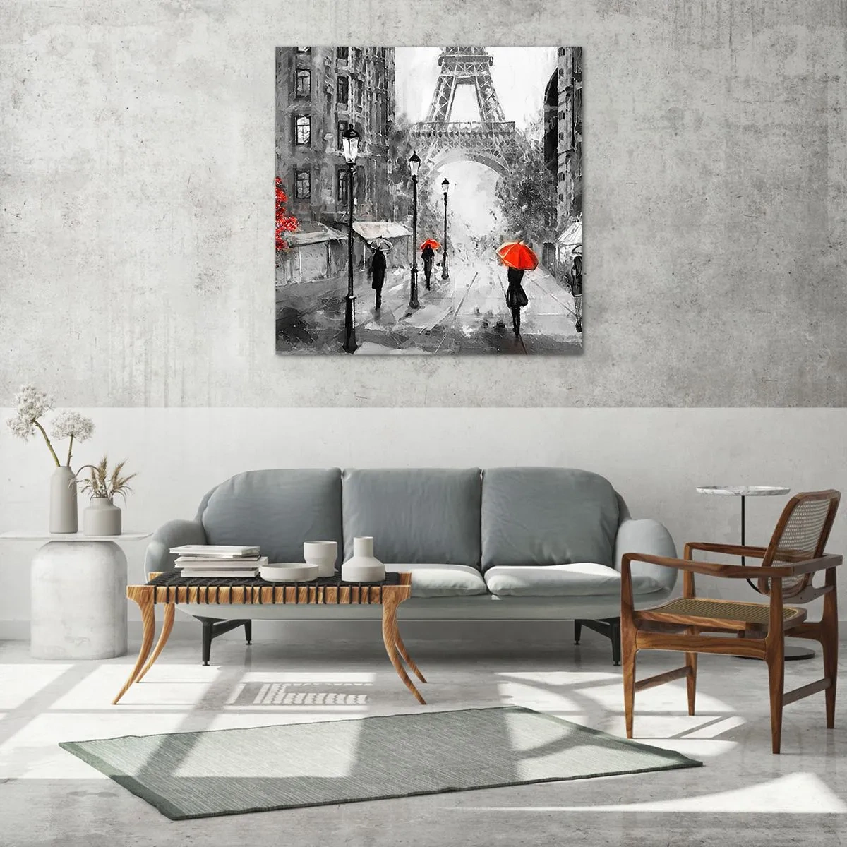 Impression sur verre - Image sur verre - Tous les chemins mènent à elle - 70x70 cm