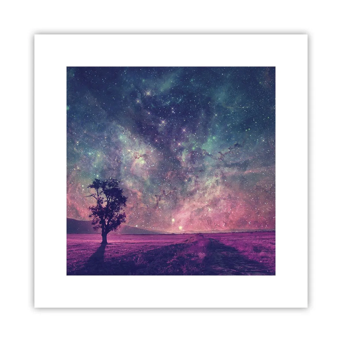 Affiche - Poster - Sous un ciel magique - 30x30 cm
