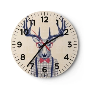 Horloge murale - Pendule murale - Une extravagance amusante - 30x30 cm