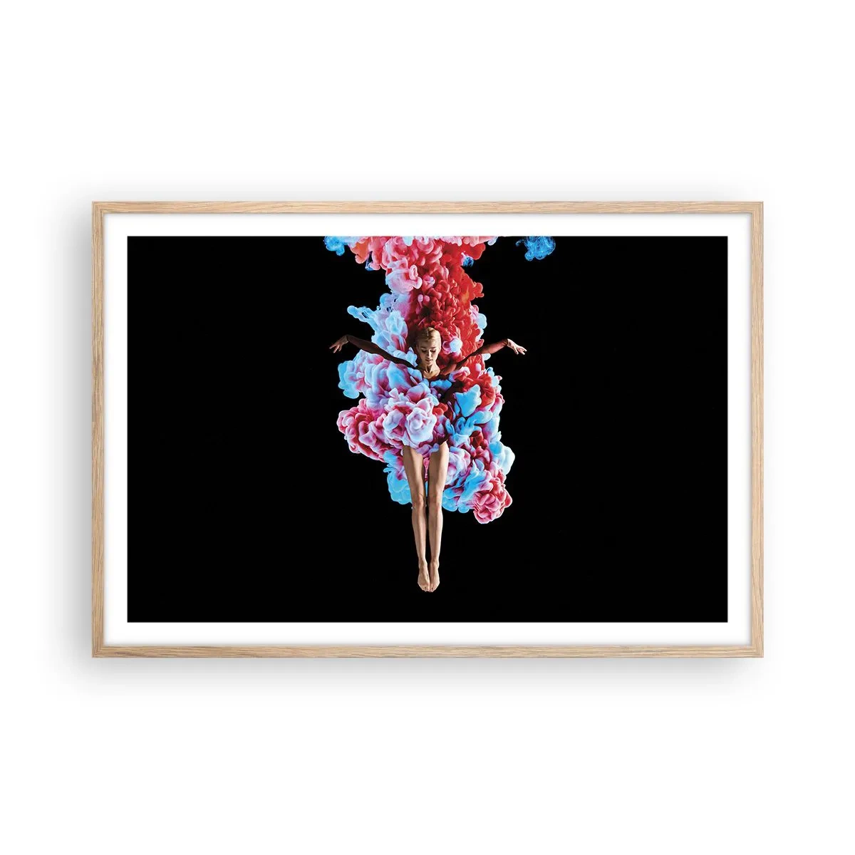 Affiche dans un chêne clair - Poster - En pleine floraison - 91x61 cm