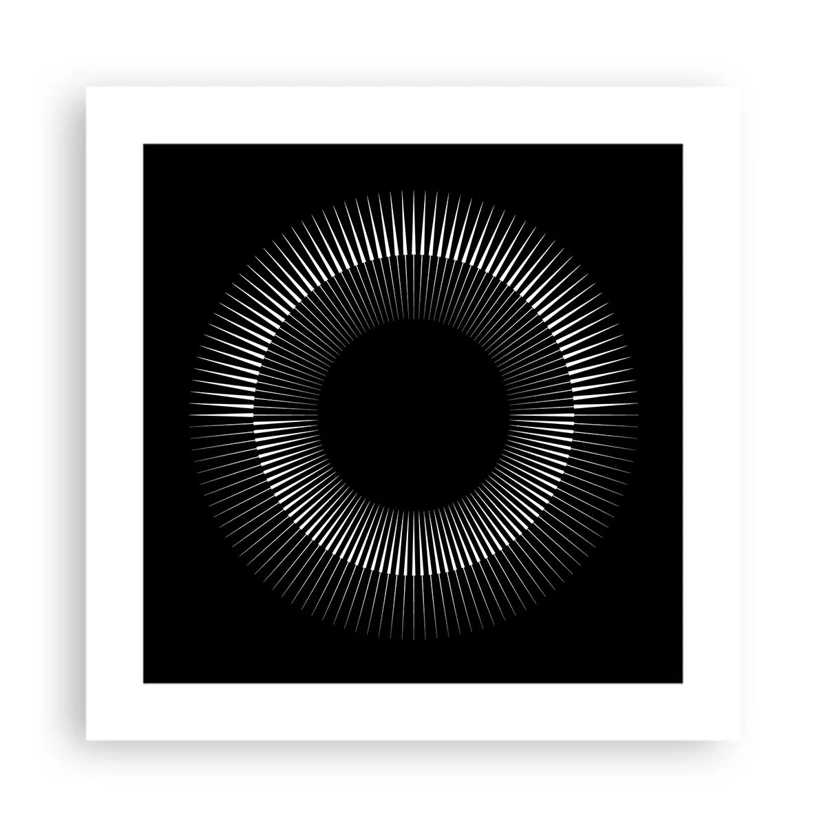 Affiche - Poster - Soleil noir - 40x40 cm