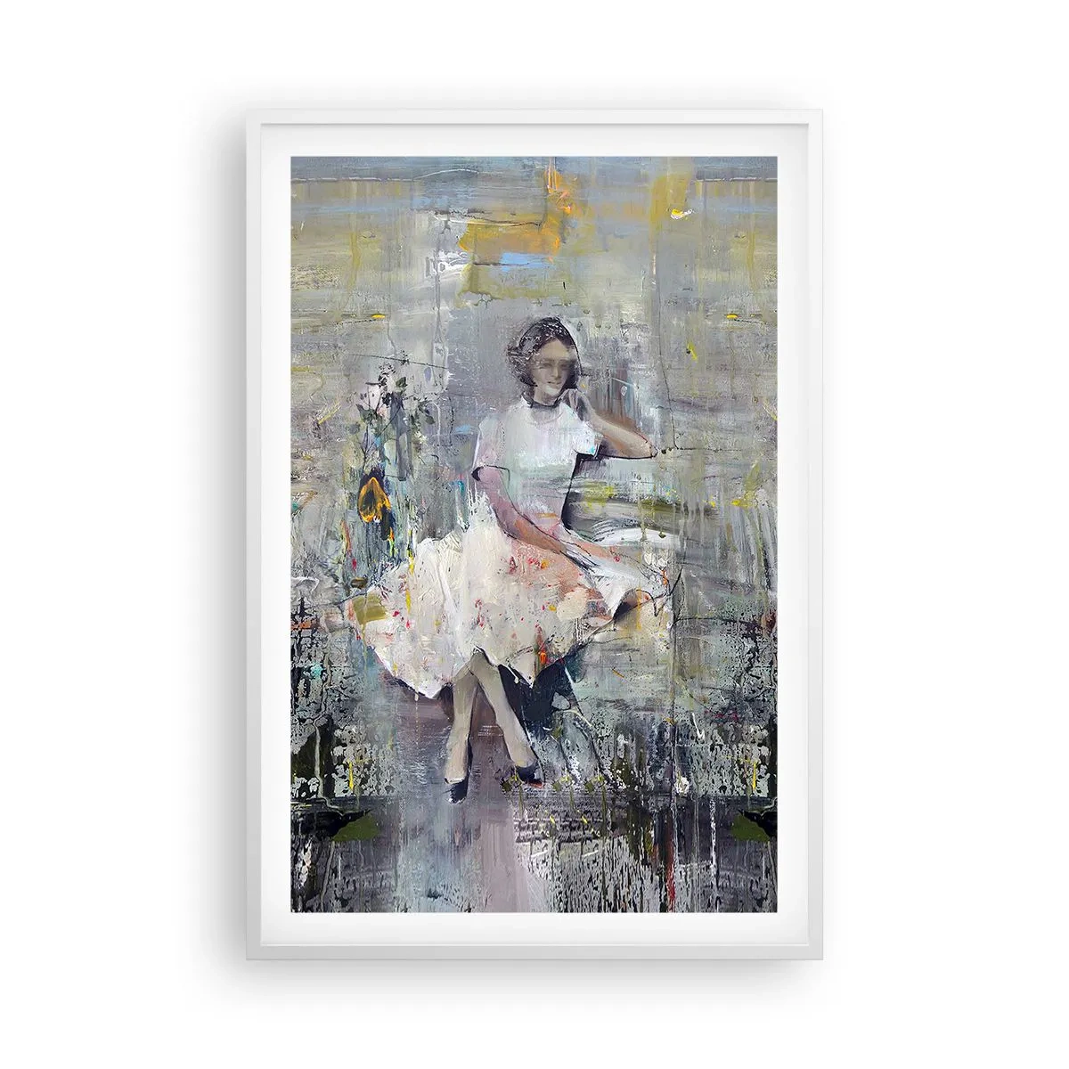 Affiche dans un cadre blanc - Poster - Classique et moderne - 61x91 cm