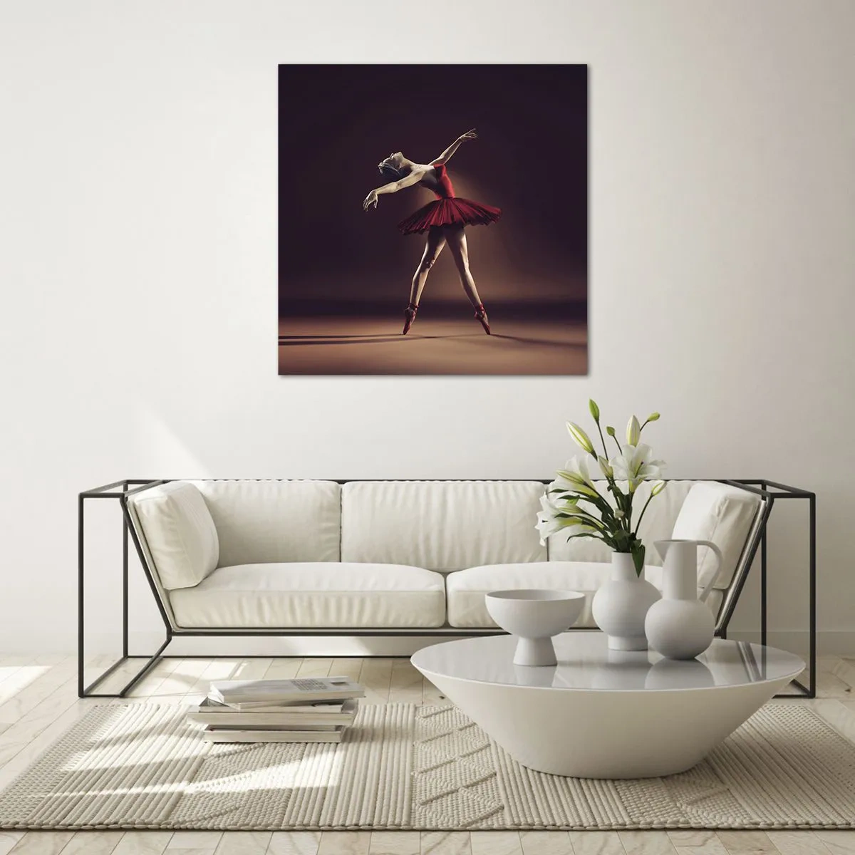 Impression sur verre - Image sur verre - Une danseuse étoile - 40x40 cm