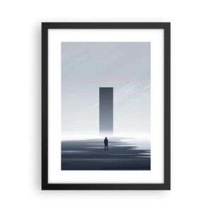 Affiche dans un cadre noir - Poster - Opportunité ou menace ? - 30x40 cm