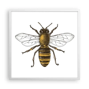 Affiche dans un cadre blanc - Poster - Belle et bonne - 60x60 cm