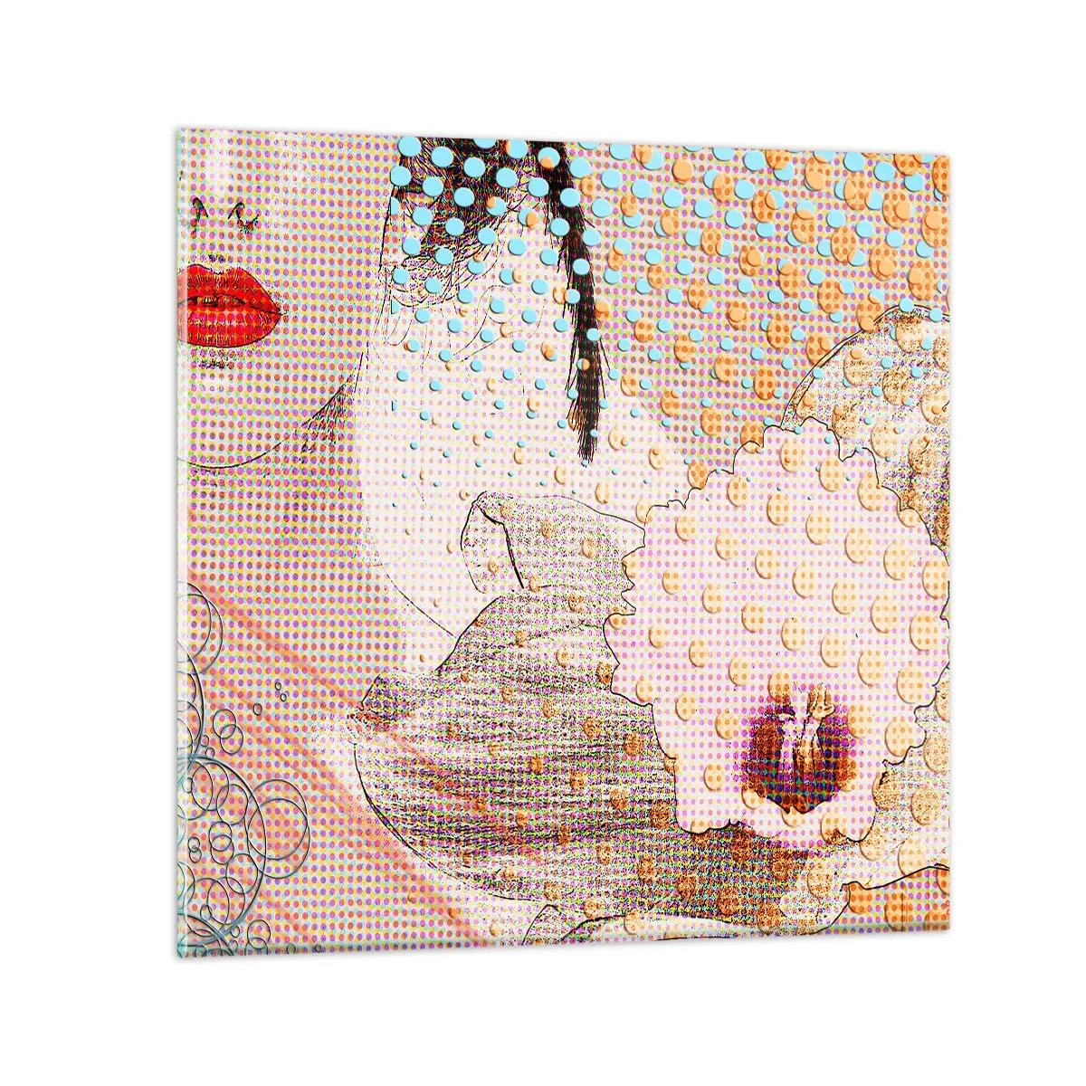 Impression sur verre - Image sur verre - Héroïne de bande dessinée - 70x70 cm