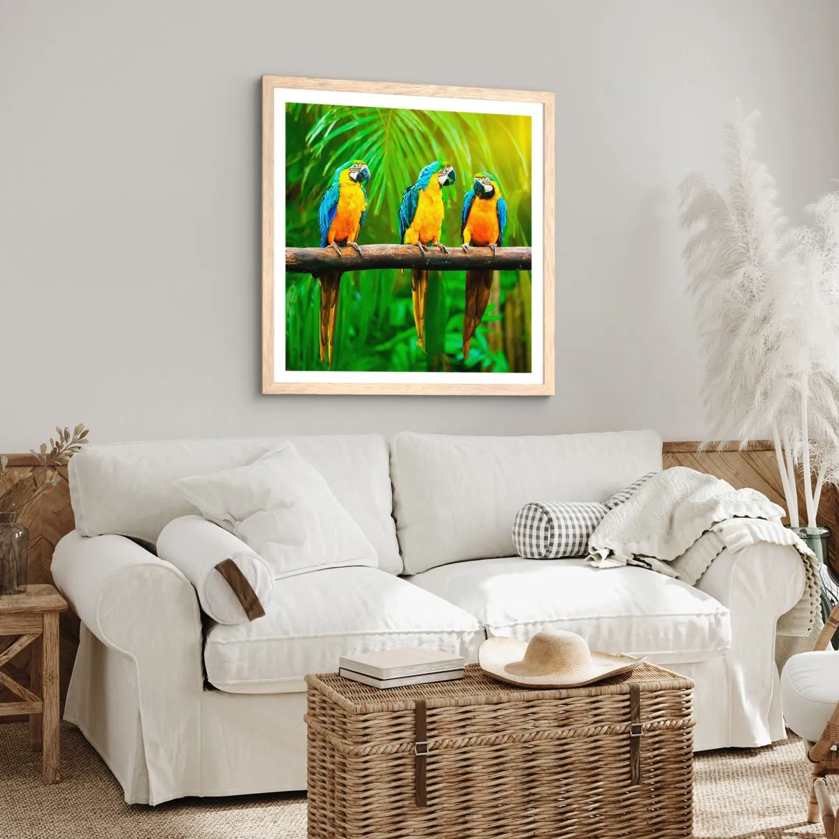 Affiche dans un chêne clair - Poster - Et avez-vous entendu qu'elle ...? - 30x30 cm