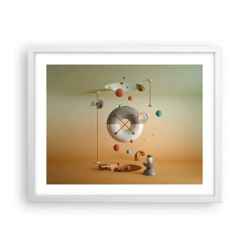 Affiche dans un cadre blanc - Poster - Tout peut arriver - 50x40 cm