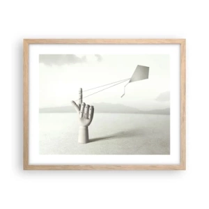 Affiche dans un chêne clair - Poster - Épreuve de force - 50x40 cm