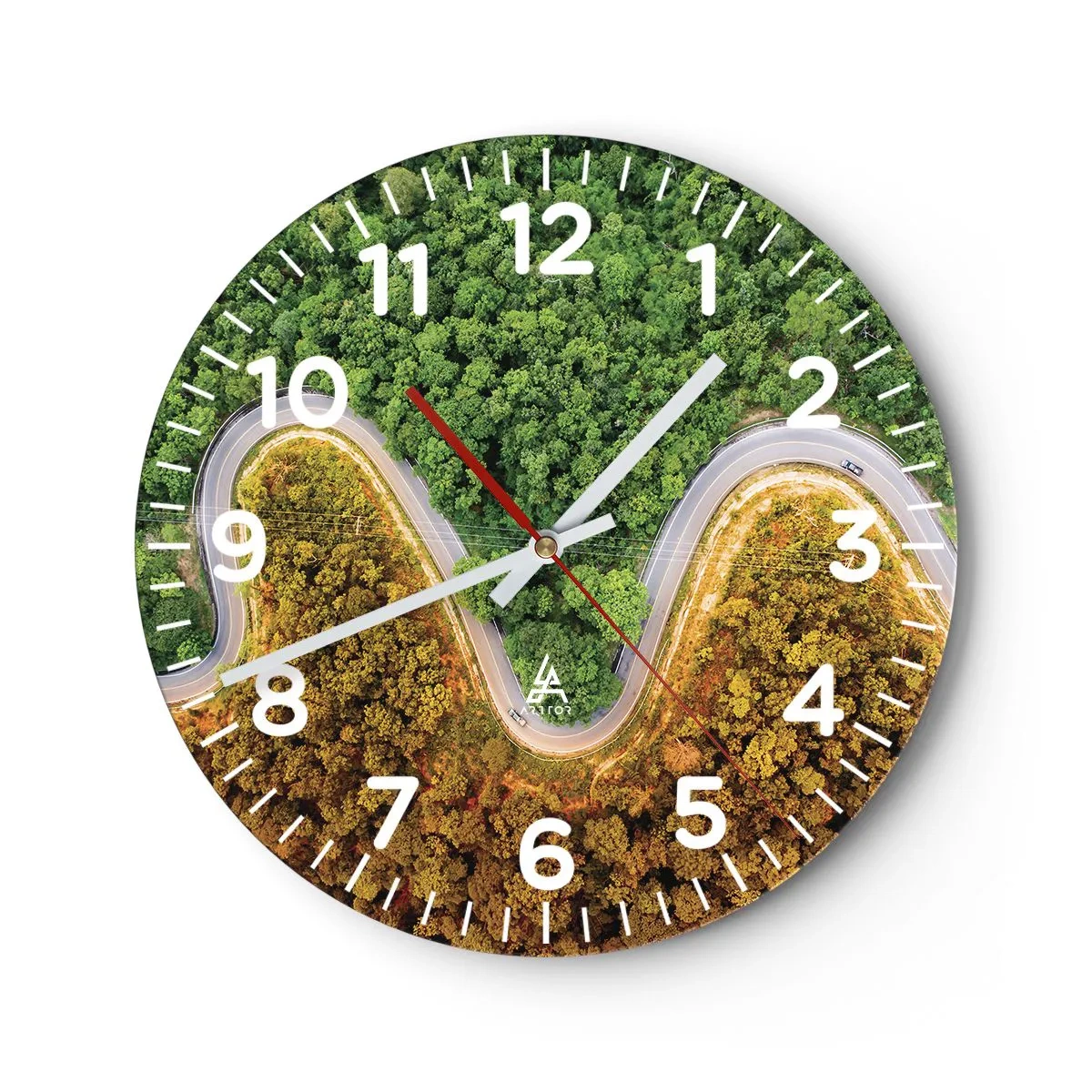 Horloge murale - Pendule murale - Frontieres et differences - 40x40 cm