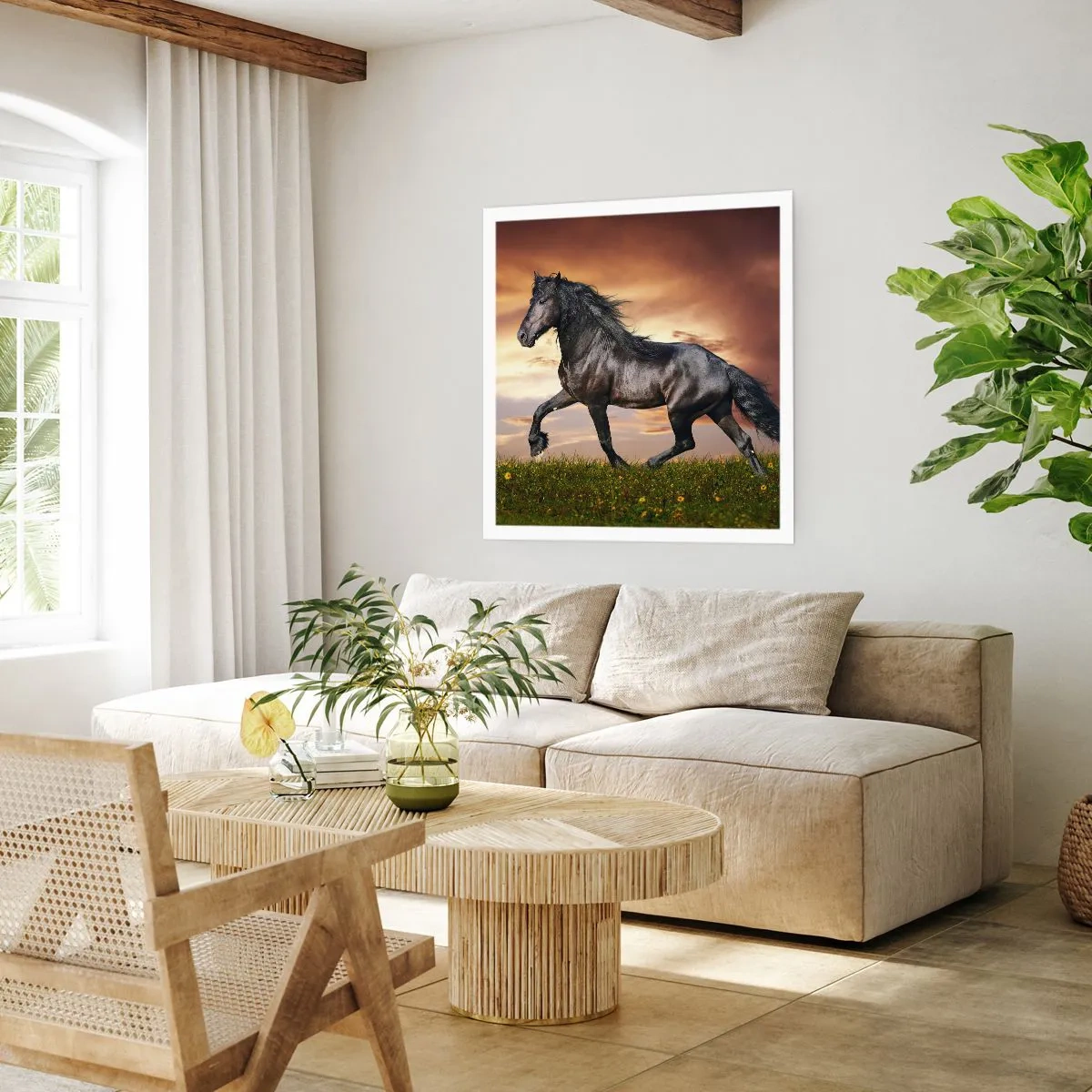 Affiche - Poster - Livres noirs - 60x60 cm