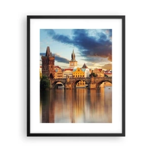 Affiche dans un cadre noir - Poster - Belle depuis des lustres - 40x50 cm