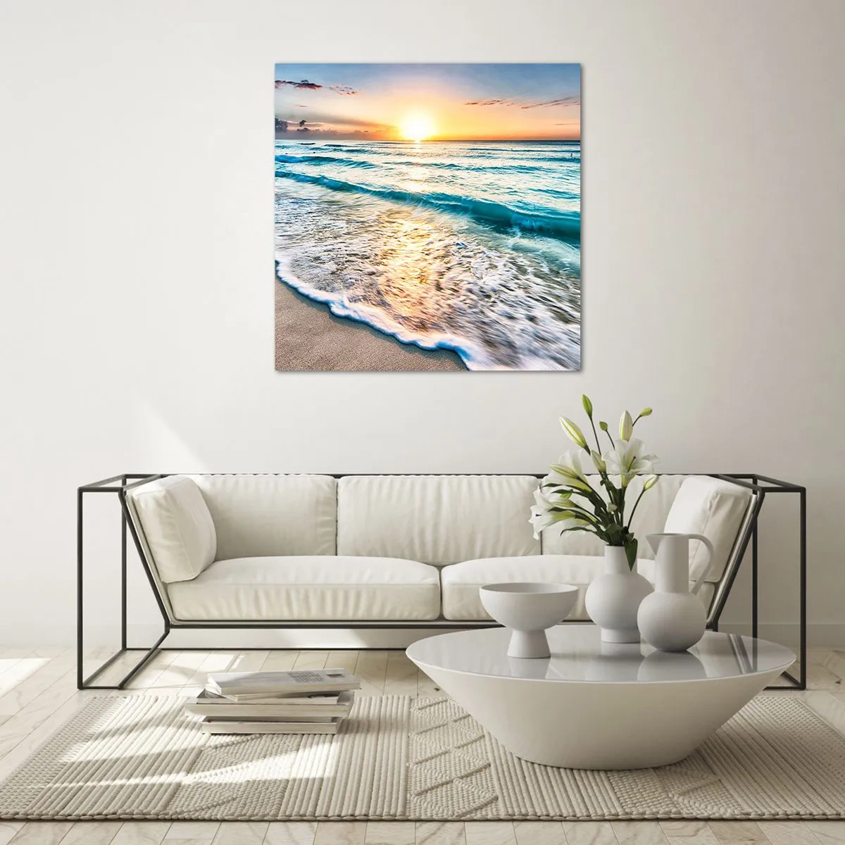 Impression sur verre - Image sur verre - Une vue qui en vaut la peine - 70x70 cm