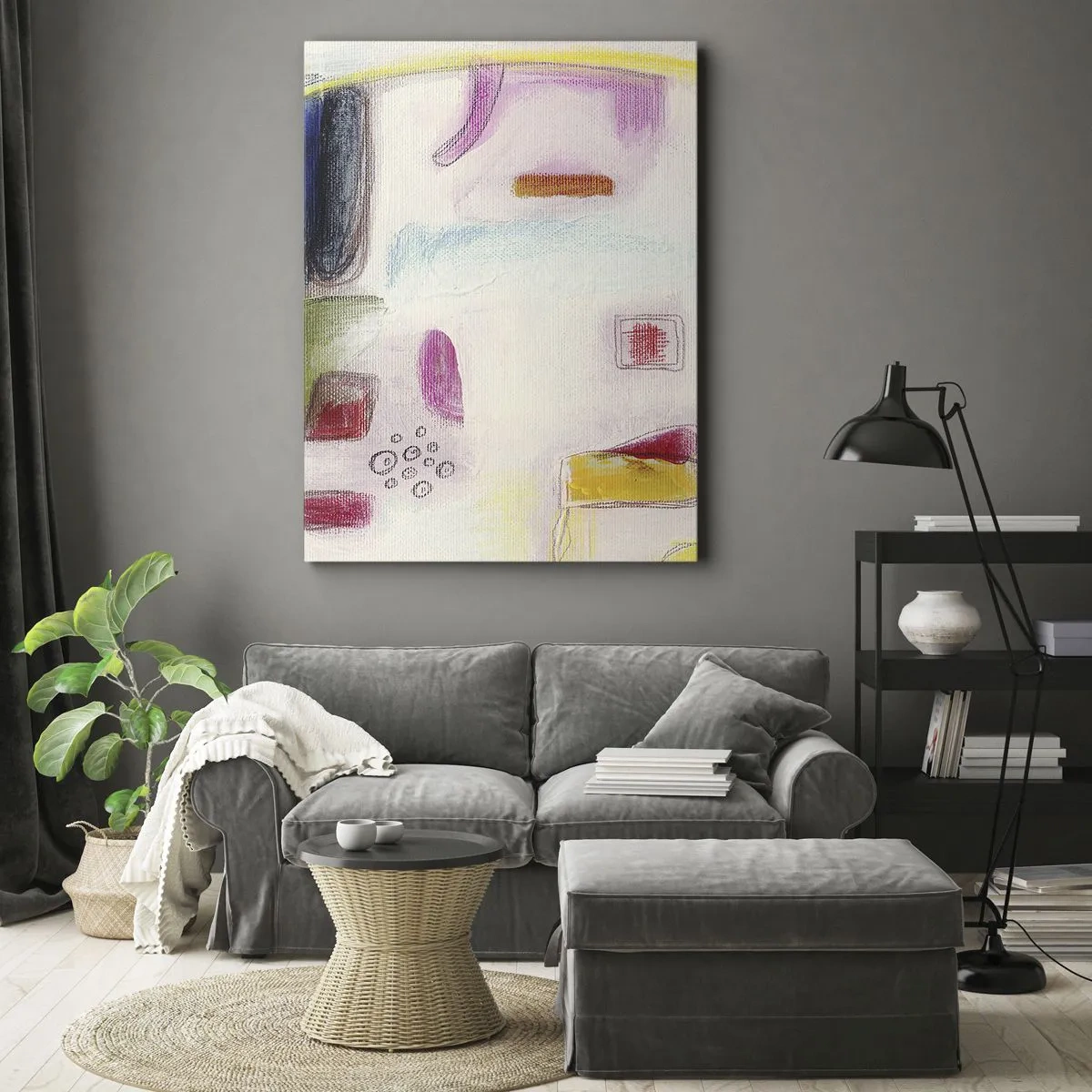 Impression sur toile - Image sur toile - Plus convexe que concave ou plat - 45x80 cm
