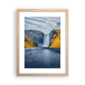 Affiche dans un chêne clair - Poster - Durée éternelle, mouvement éternel - 30x40 cm