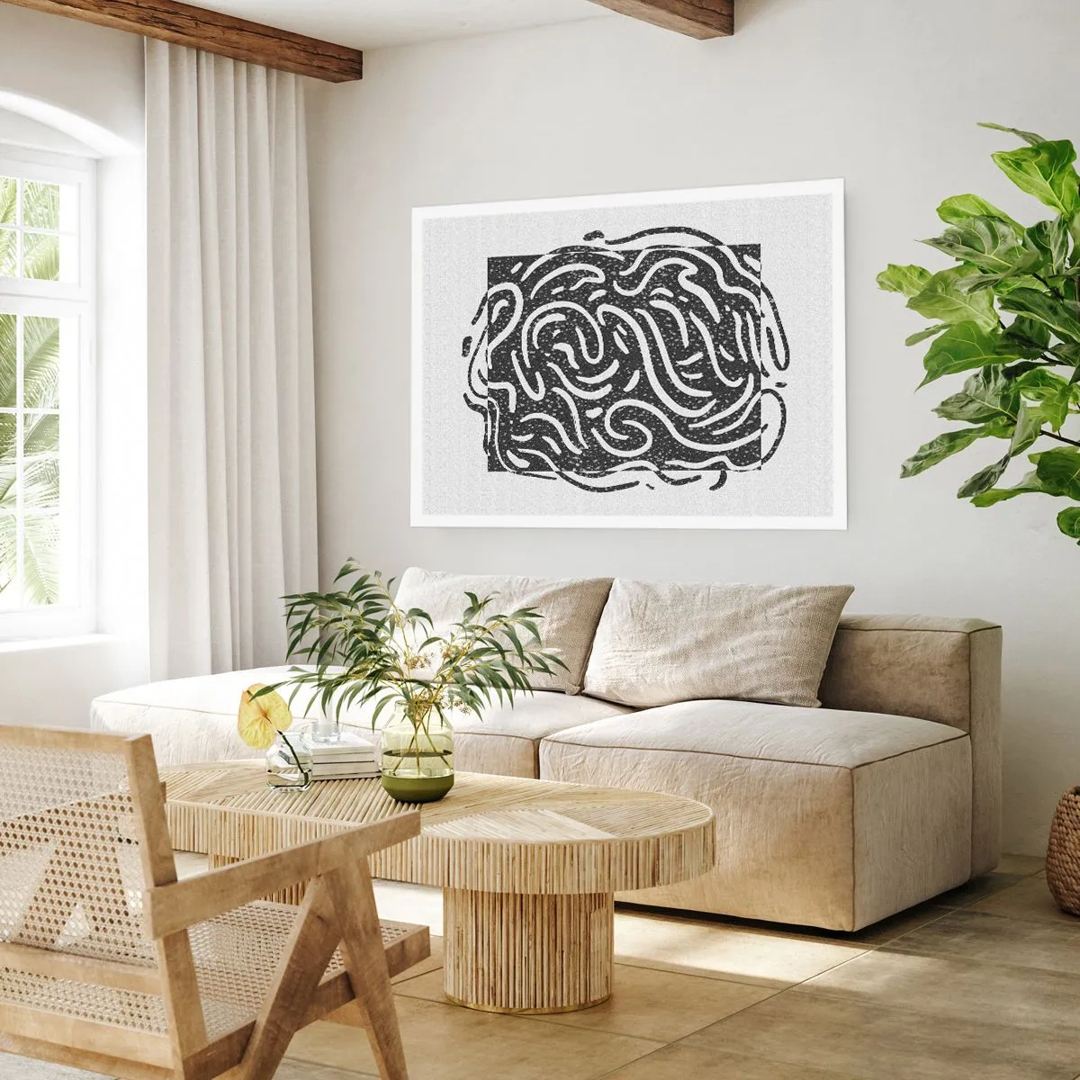 Affiche - Poster - Abstraction : la danse de la joie - 50x40 cm