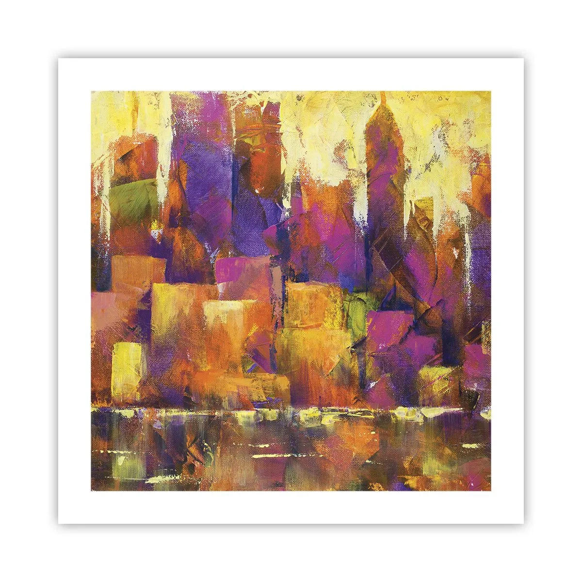 Affiche - Poster - Composition métropolitaine - 50x50 cm