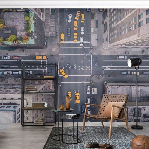 Papier Peint Photo Premium Canvas - Un choix simple - New York, Ville, Architecture - 350x256 cm