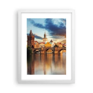 Affiche dans un cadre blanc - Poster - Belle depuis des lustres - 30x40 cm