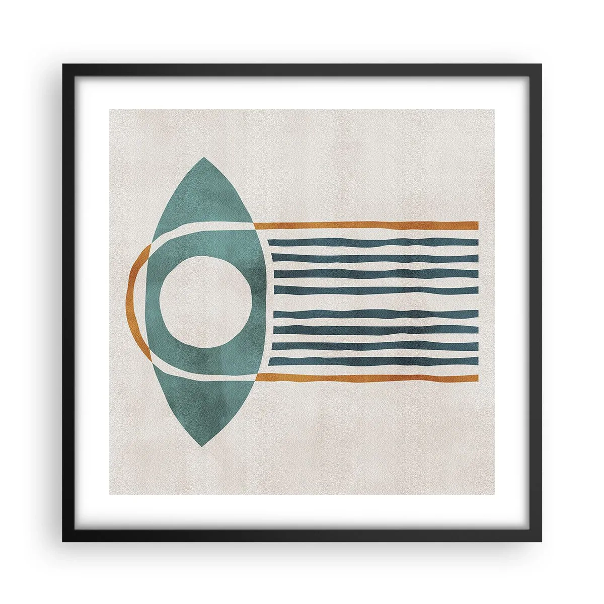 Affiche dans un cadre noir - Poster - Signes et rituels - 50x50 cm