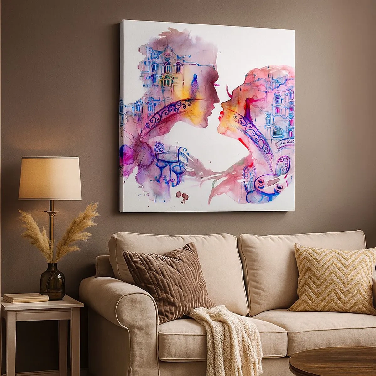 Impression sur toile - Image sur toile - Le pont secret des soupirs - 30x30 cm