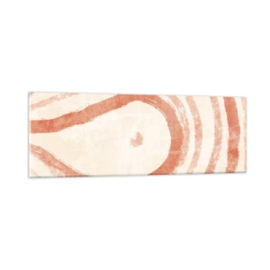 Impression sur verre - Image sur verre - Cercles de corail – composition - 90x30 cm