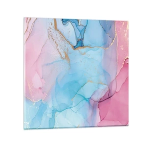 Impression sur verre - Image sur verre - Rencontre et mélange - 70x70 cm