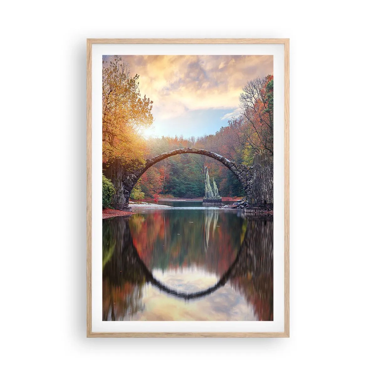 Affiche dans un chêne clair - Poster - De l'autre cote du miroir - 61x91 cm