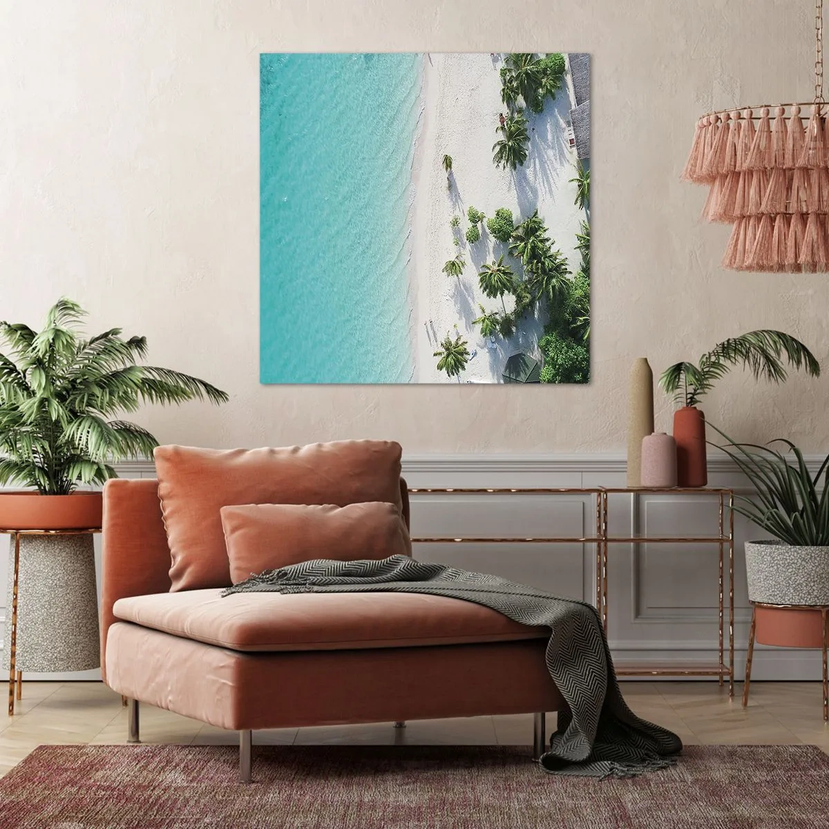 Impression sur toile - Image sur toile - Vacances au paradis - 40x40 cm