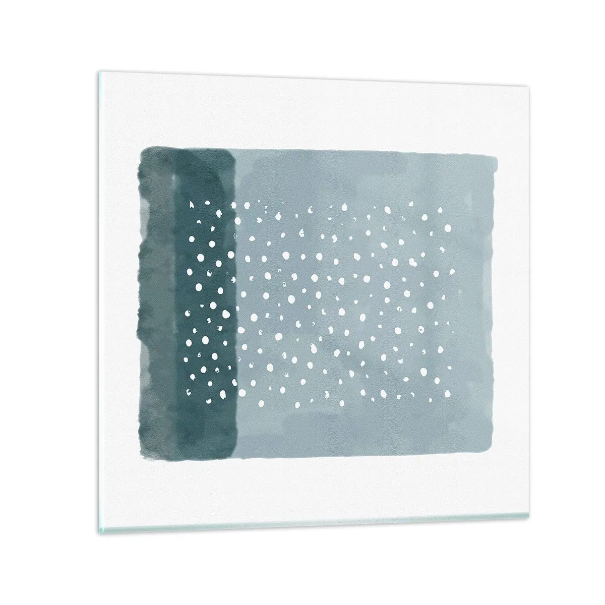 Impression sur verre - Image sur verre - Évolution de bleus - 50x50 cm