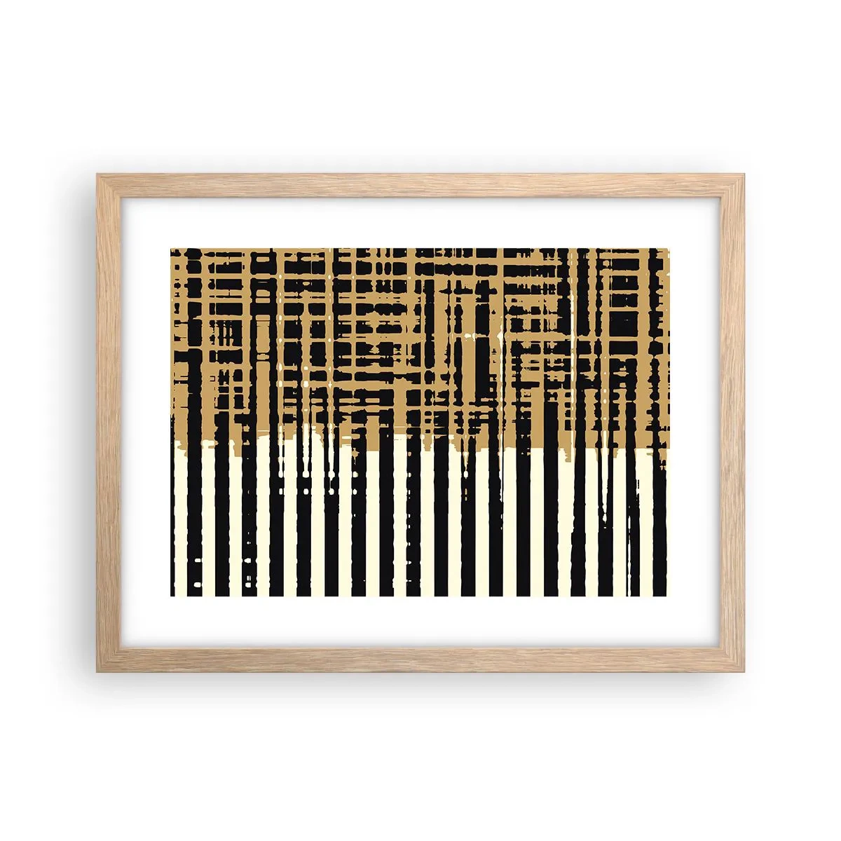 Affiche dans un chêne clair - Poster - Abstraction architecturale - 40x30 cm