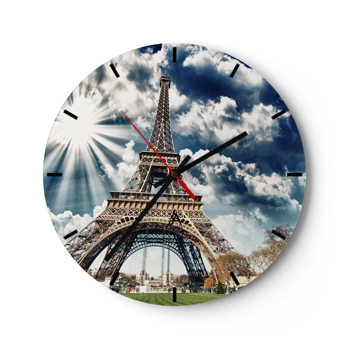 Horloge murale - Pendule murale - La seule et unique sous le soleil - 40x40 cm