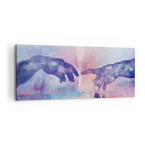 Impression sur toile - Image sur toile - Divine étincelle de vie - 100x40 cm
