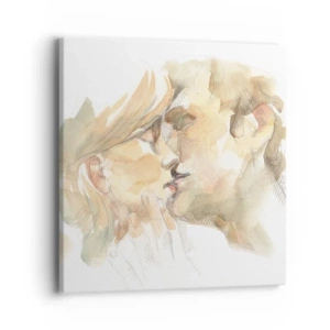 Impression sur toile - Image sur toile - A moitié trouvé ? - 40x40 cm