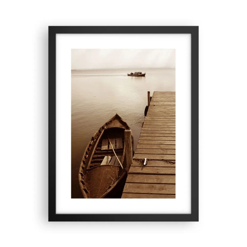 Affiche dans un cadre noir - Poster - Le grand silence - 30x40 cm