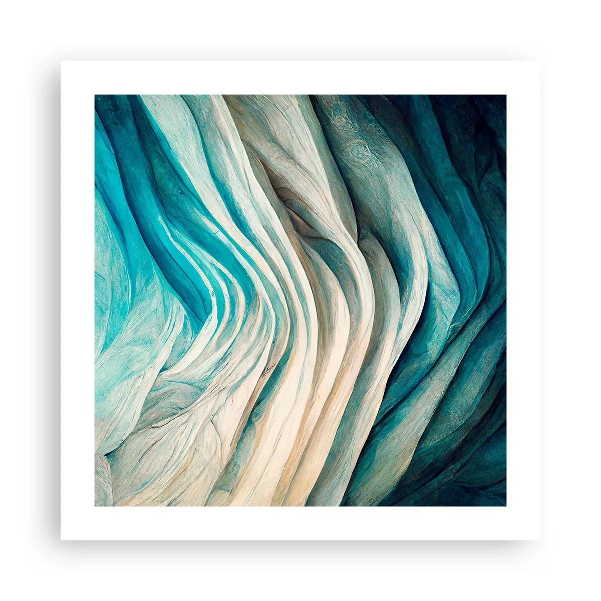 Affiche - Poster - Insatiabilité bleue - 50x50 cm