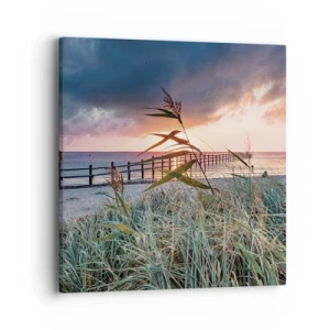 Impression sur toile - Image sur toile - Ça ne passe pas avec le vent - 40x40 cm