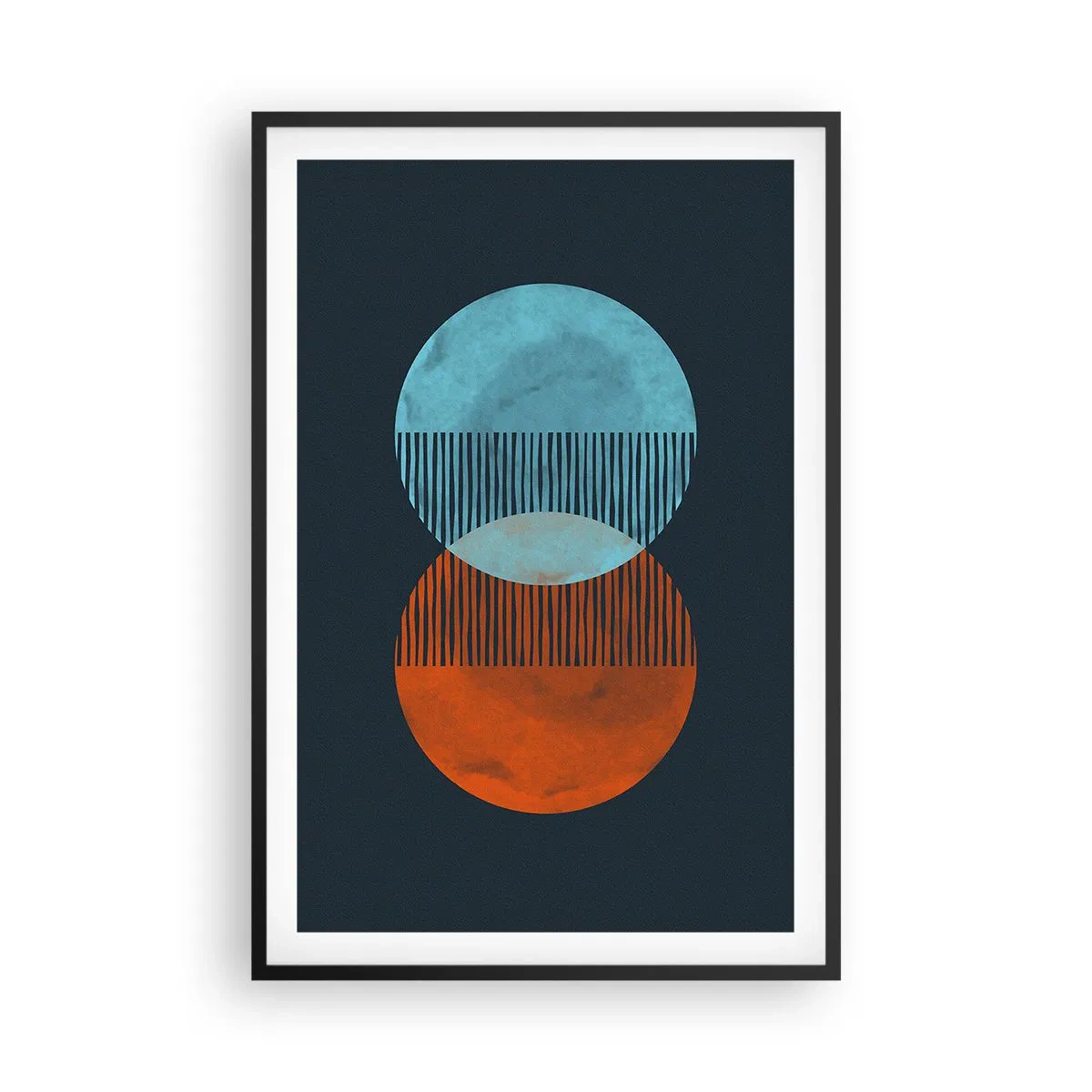Affiche dans un cadre noir - Poster - Fantaisie astronomique - 61x91 cm