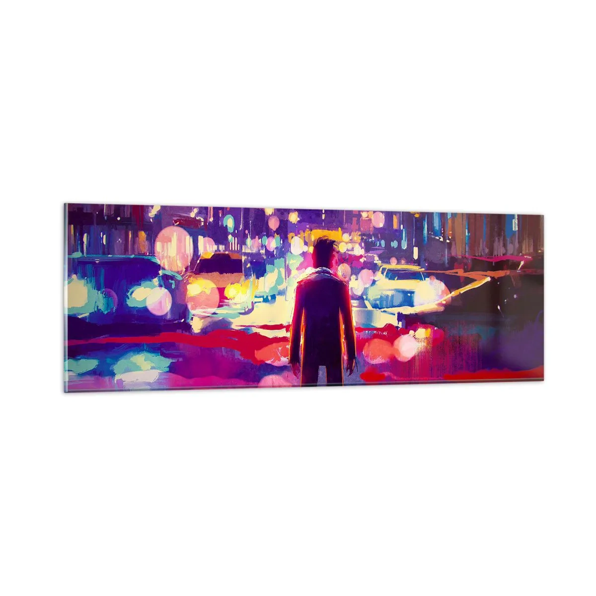 Impression sur verre - Image sur verre - Immergé dans la lumière - 90x30 cm