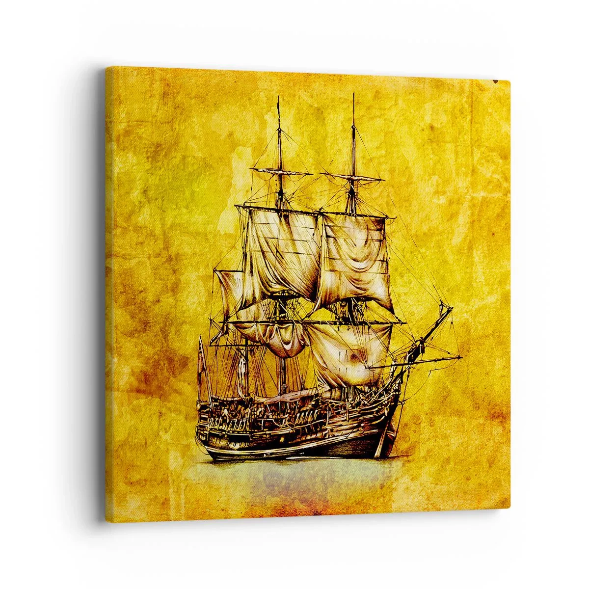 Impression sur toile - Image sur toile - En direction de l'ile de la tortue ! - 40x40 cm