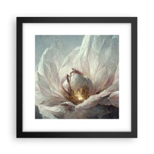 Affiche dans un cadre noir - Poster - Il fleurit une fois tous les cent ans - 30x30 cm