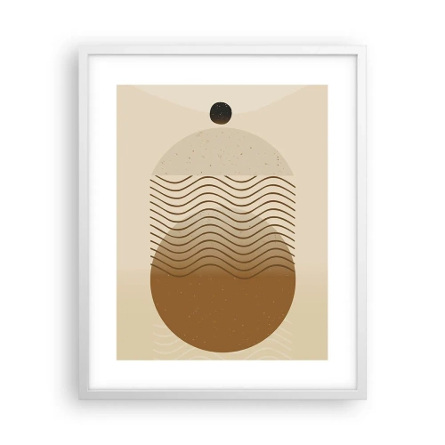 Affiche dans un cadre blanc - Poster - Sur l'origine des figures géométriques - 40x50 cm