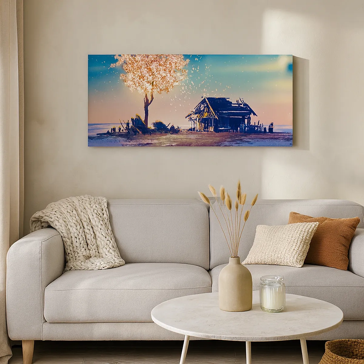 Impression sur toile - Image sur toile - La nature ne passe pas - 30x30 cm