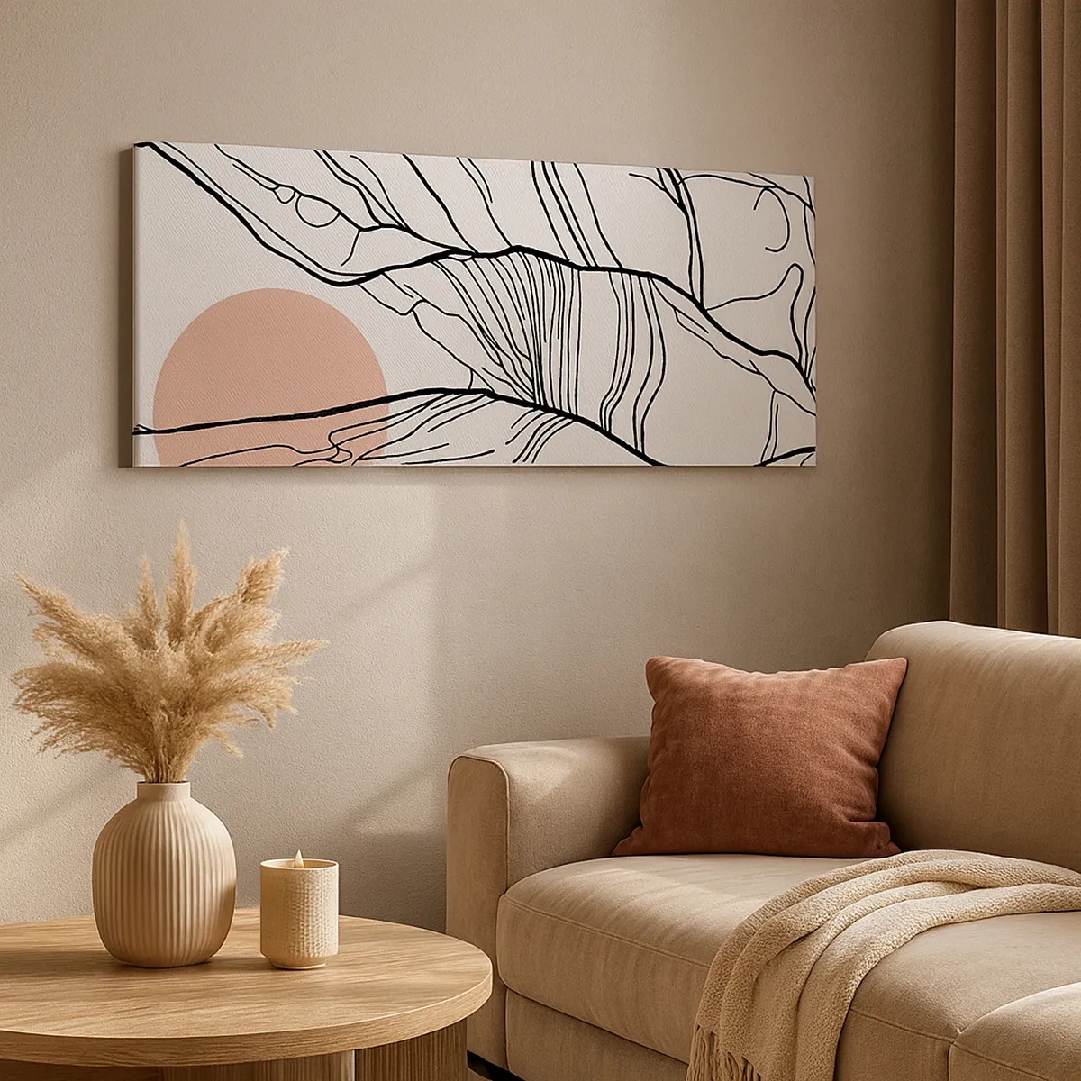 Impression sur toile - Image sur toile - Dans un réseau de brindilles - 30x30 cm