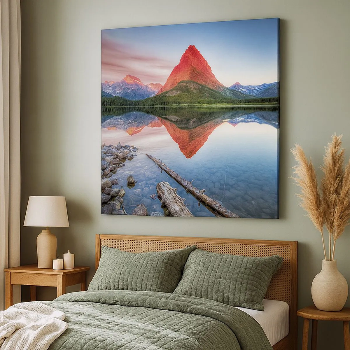 Impression sur toile - Image sur toile - Chaleur et fraicheur - 30x30 cm