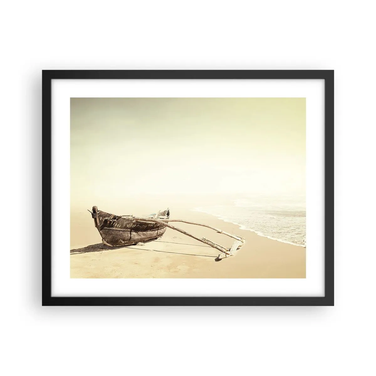 Affiche dans un cadre noir - Poster - Mémoire des mers du sud - 50x40 cm