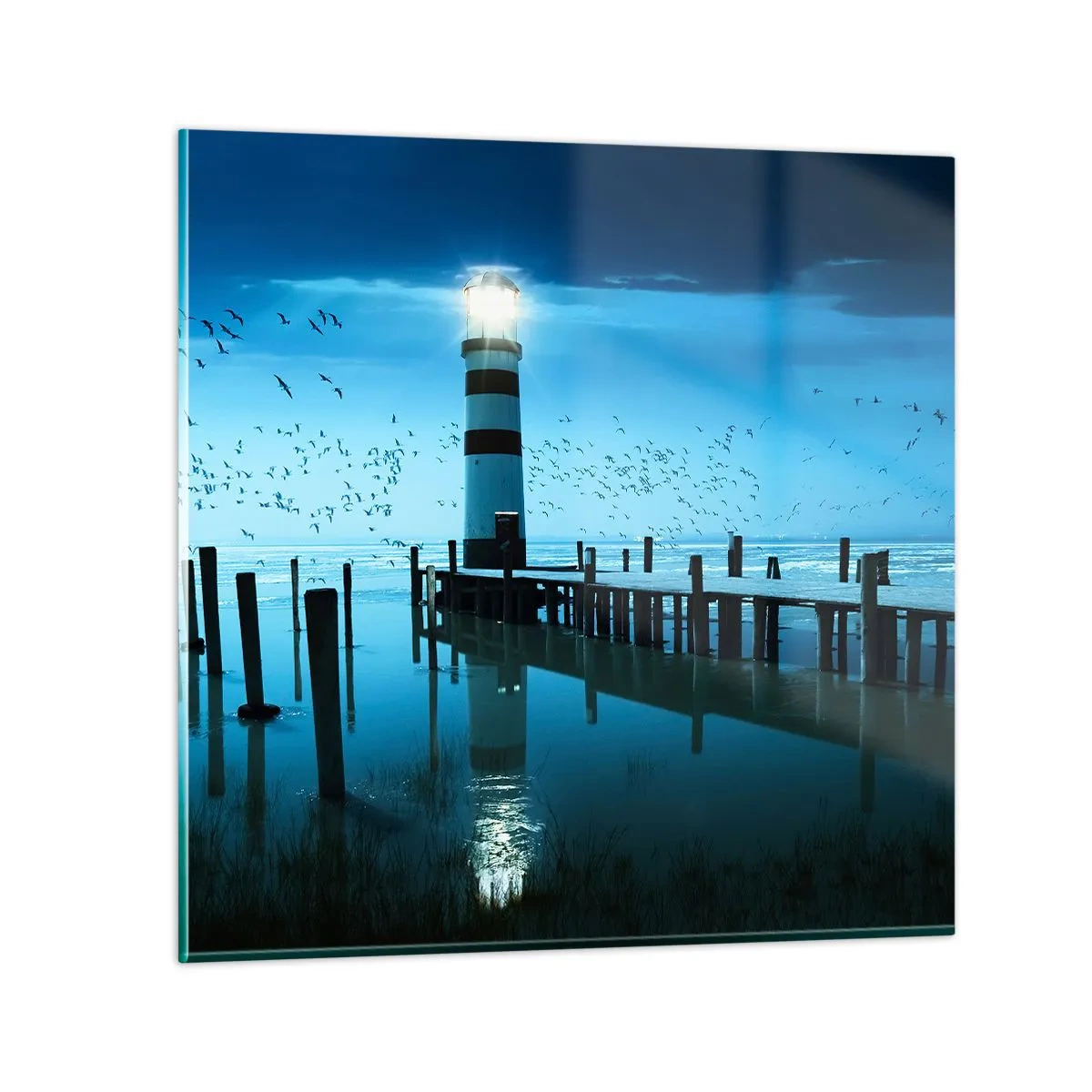 Impression sur verre - Image sur verre - Et tu n'as pas peur du noir - 40x40 cm